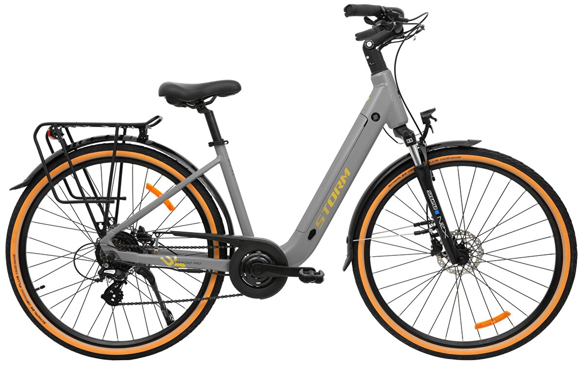 elektrokolo STORM 28 E-Diamond PRO low step HR3 025 504 Wh 17" šedé / zlaté