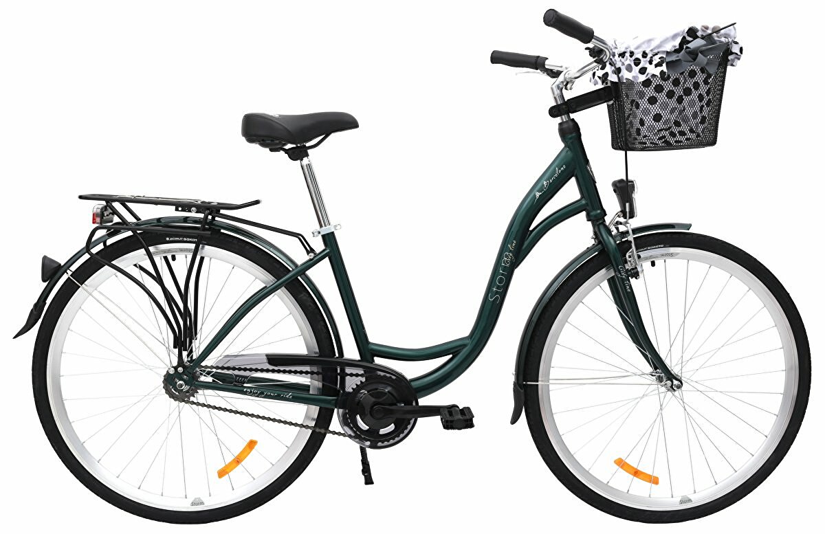 kolo STORM Barcelona 28" 1sp. 17" temně zelené