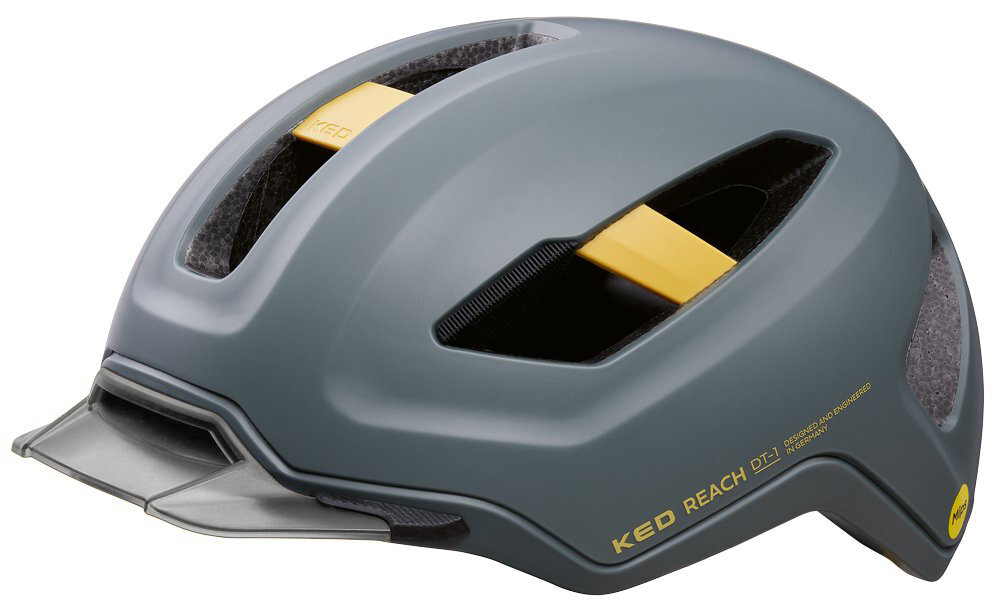 přilba KED Reach DT-1 MIPS M grey golden yellow 54-58 cm