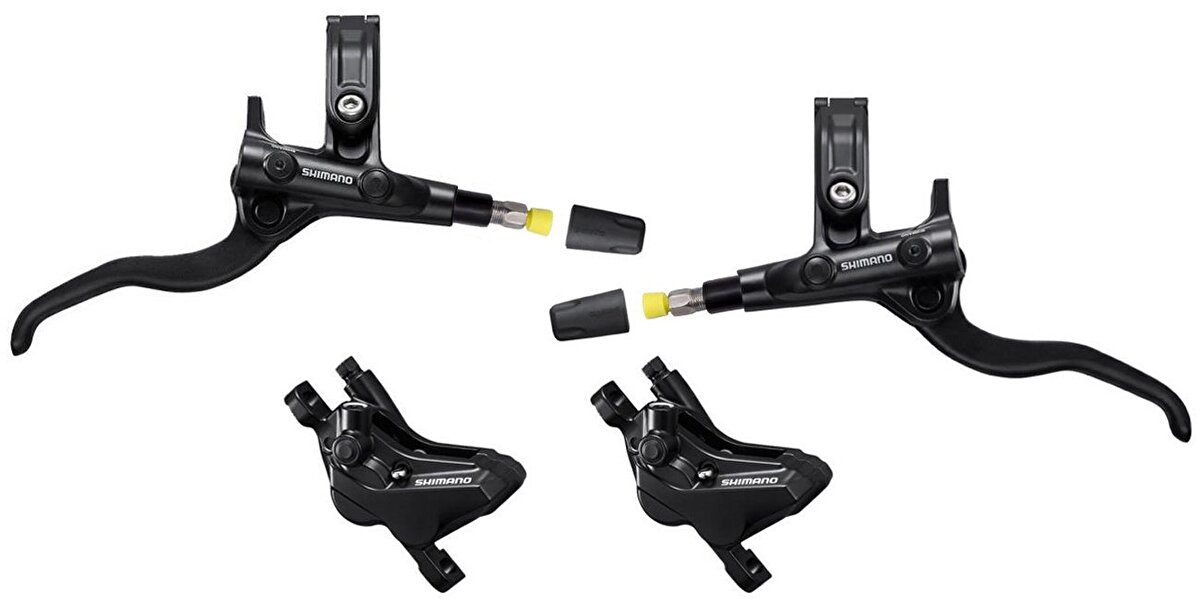 brzda kotoučová SHIMANO Deore MT420 čtyřpístková p+z (1000+1850 mm) komplet bez kot.(p+z J-kit)