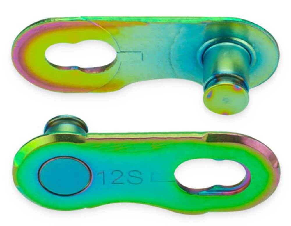 spojka řetězu KMC X Flattop NR Aurora Green 2 ks na blistru, cena za balení