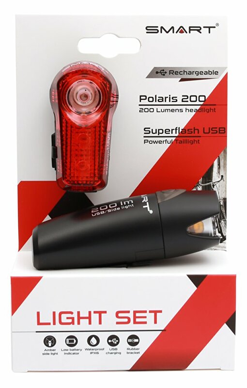 sada osvětlení SMART Polaris 200 / Superflash USB