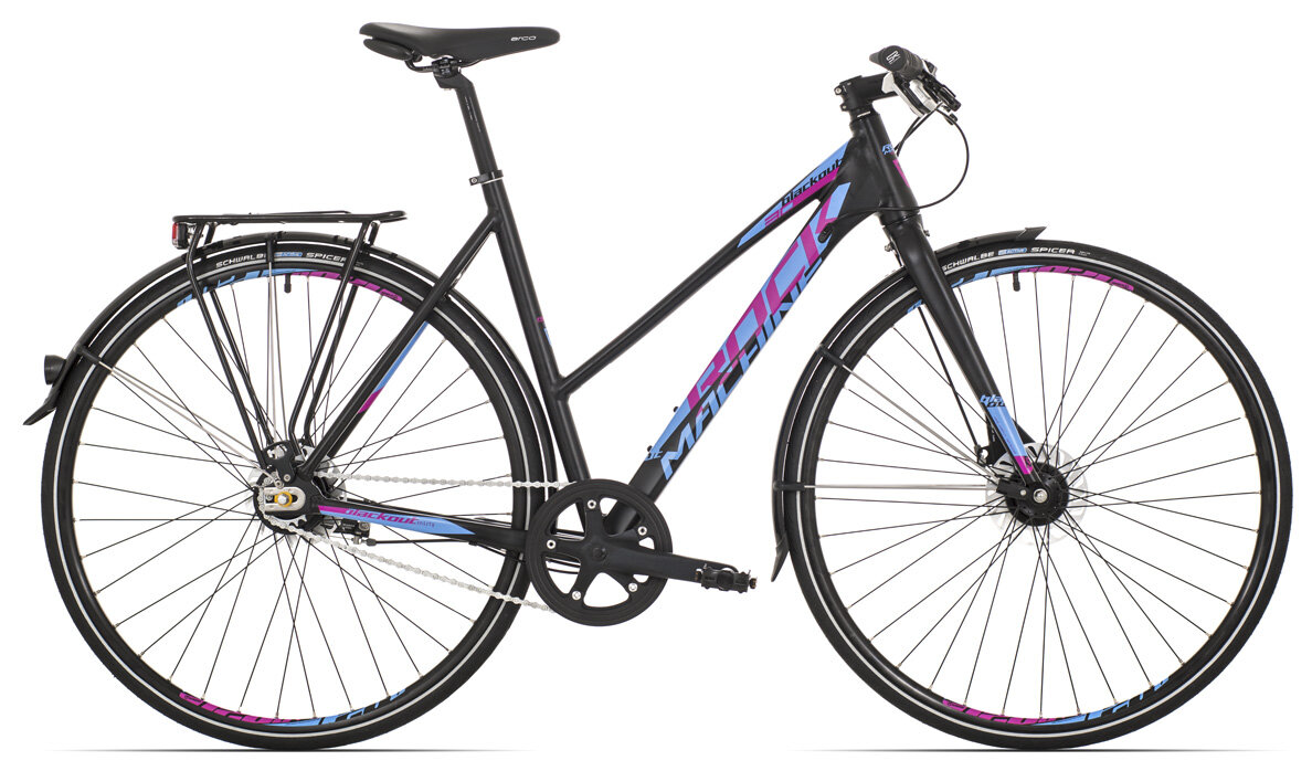 kolo Rock Machine trekk Blackout 30 lady black/blue/purple 53cm