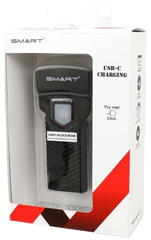 světlo přední SMART Dual 1500, dobíjecí, 1500Lm