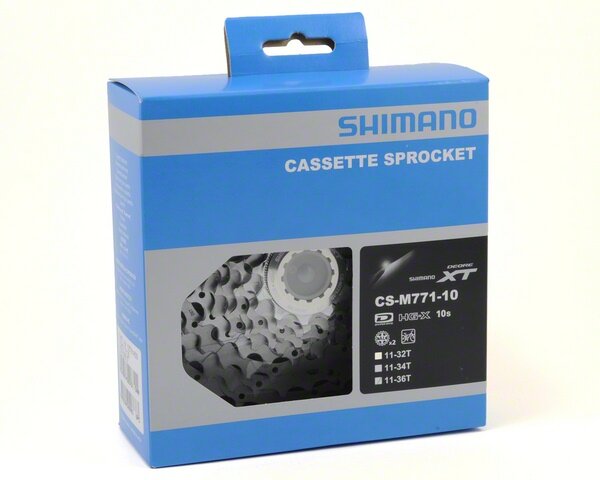 10-kazeta SHIMANO CS-M771 Deore XT 11-32 zubů Dyna-sys, v krabičce