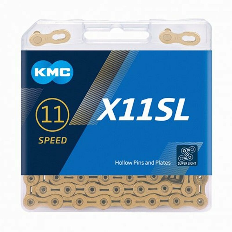řetěz KMC X-11 SL zlatý v krabičce 118 čl.