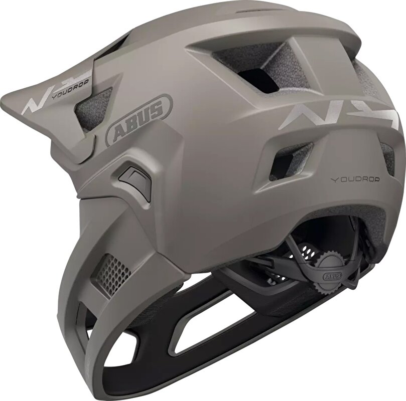 přilba ABUS YouDrop FF dust grey S