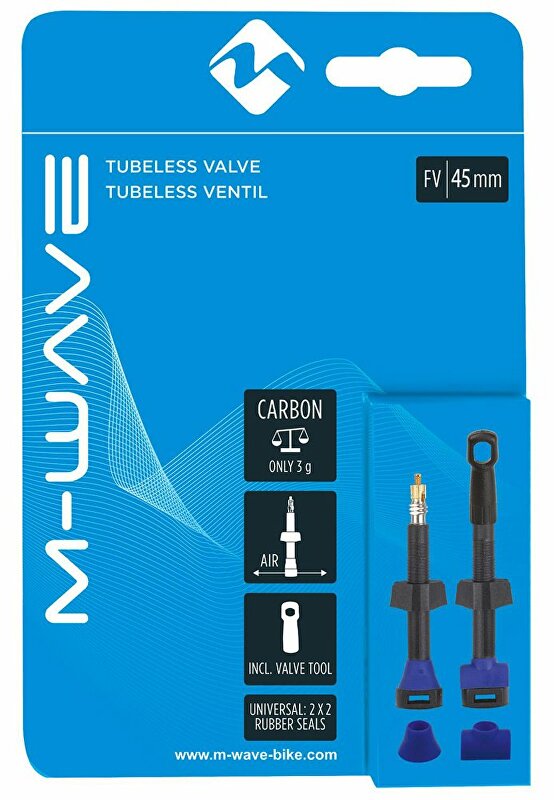 bezdušové ventilky M-WAVE Carbon