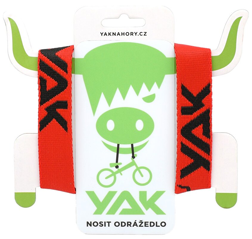 popruh YAK červená/černá