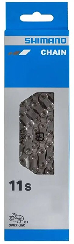 řetěz SHIMANO CN-E8000 11 speed "SIL-TEC" 126 článků, pro e-bike se spojkou Quick-link, v krabičce