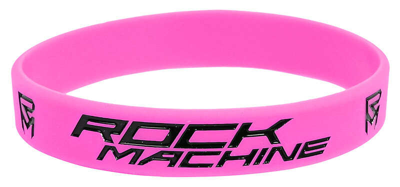 silikonový náramek ROCK MACHINE růžový