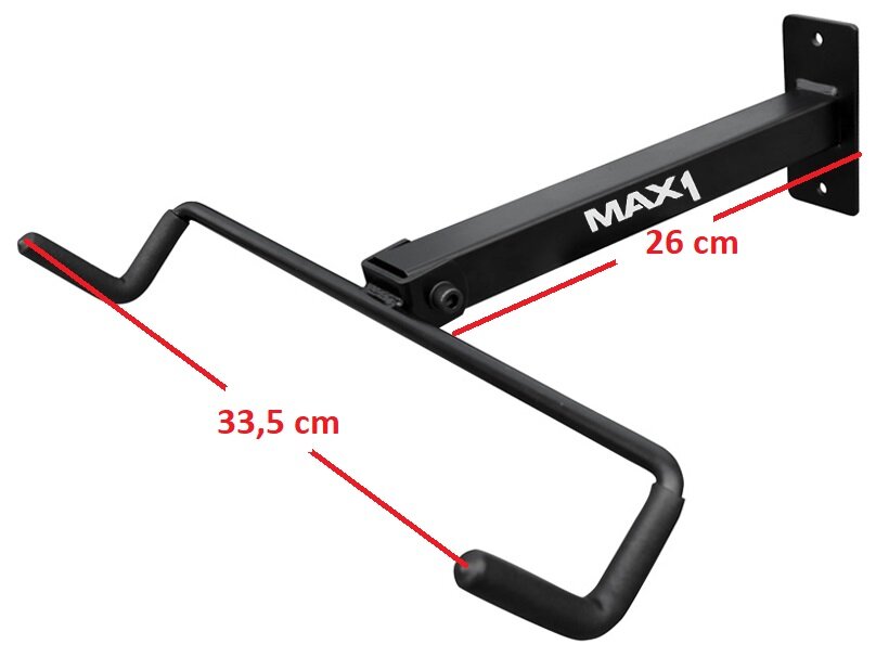 držák kola na zeď MAX1 za rámovou trubku