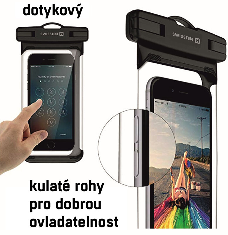 vodotěsné pouzdro SWISSTEN Waterproof černé