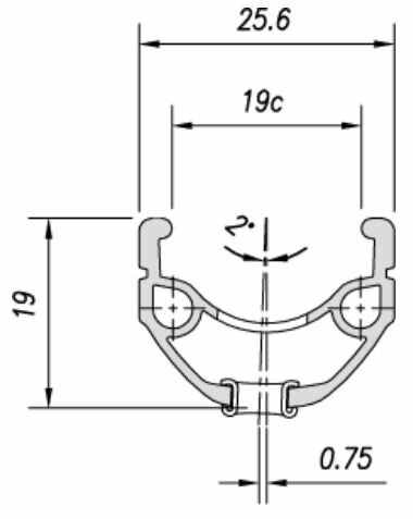 ráfek MACH1 20" ER-10 Combo V-brake 36děr/černý