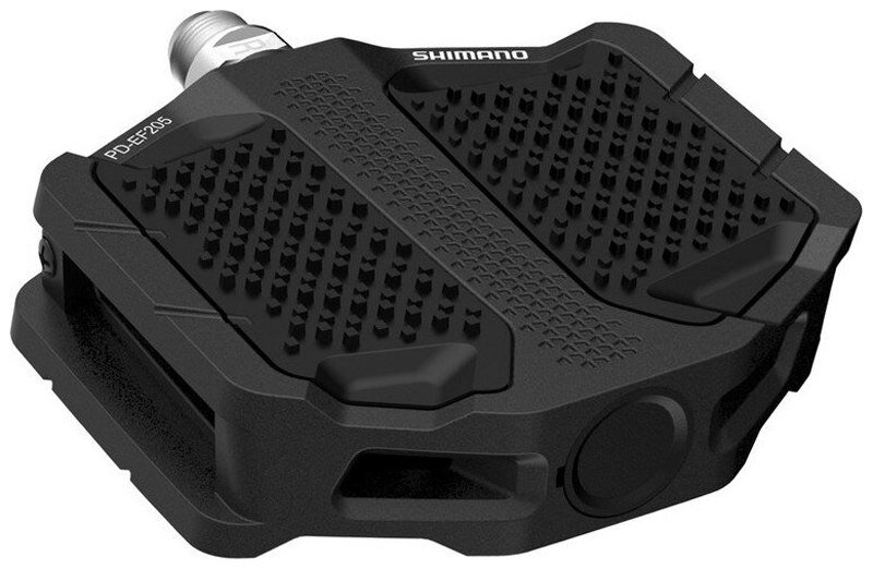 pedály SHIMANO  PD-EF205 Flat černé, v krabičce