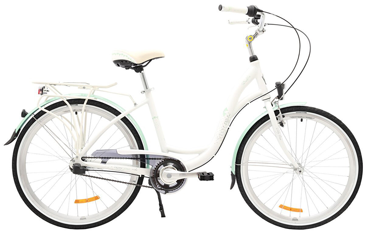 kolo STORM Dublin 26" 3sp. 15" bílé / mořské modré