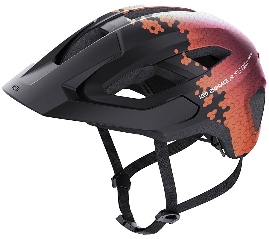 přilba KED Embrace Jr. S/M Black Maroon Red Matt 52-58 cm