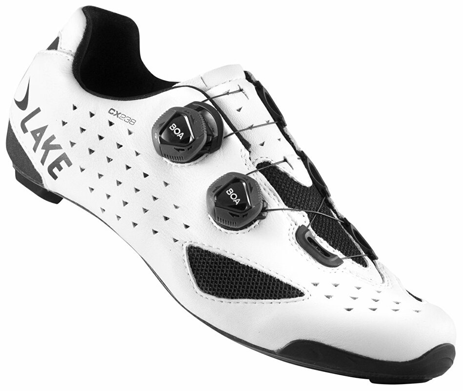 tretry LAKE CX238 Carbon bílá vel.46