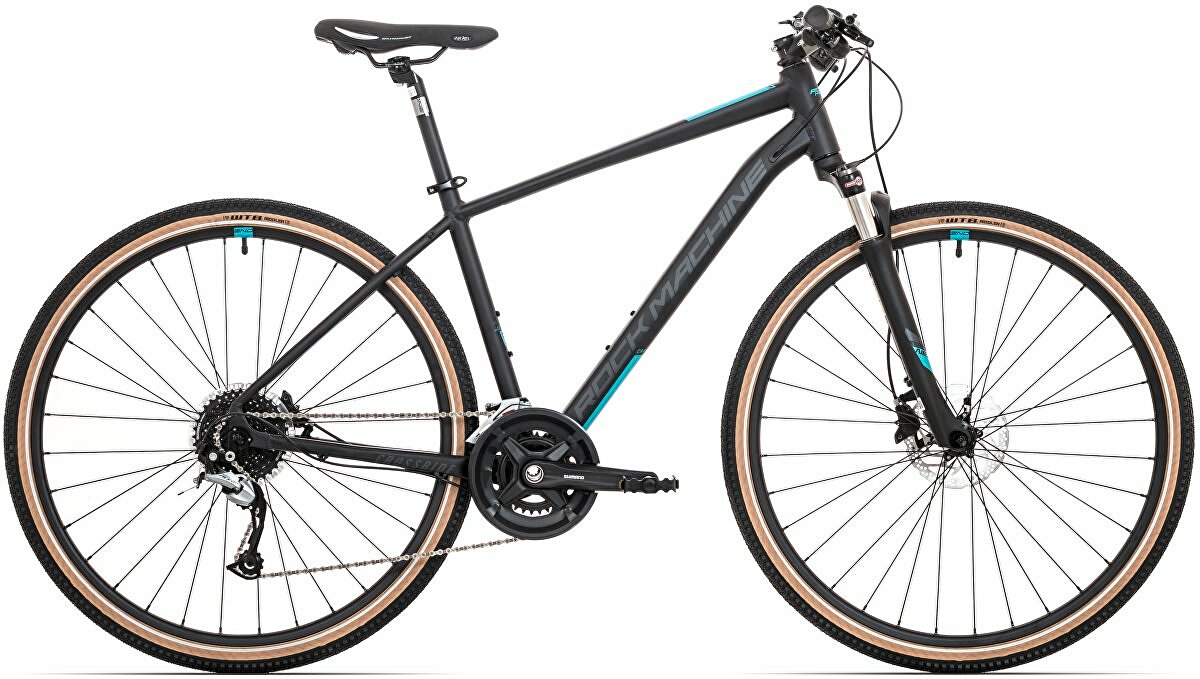 kolo Rock Machine CrossRide 700 mat black/petrol blue/dark grey (M)