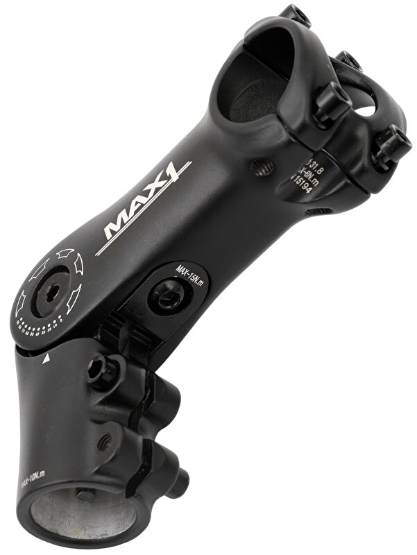 stavitelný představec MAX1 90/90°/31,8 mm černý