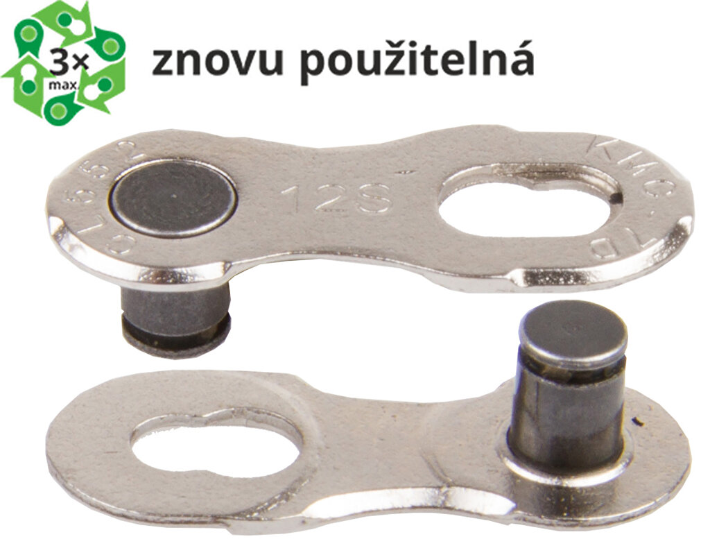 spojka řetězu KMC 12 speed EPT, balení 2 ks, cena za balení
