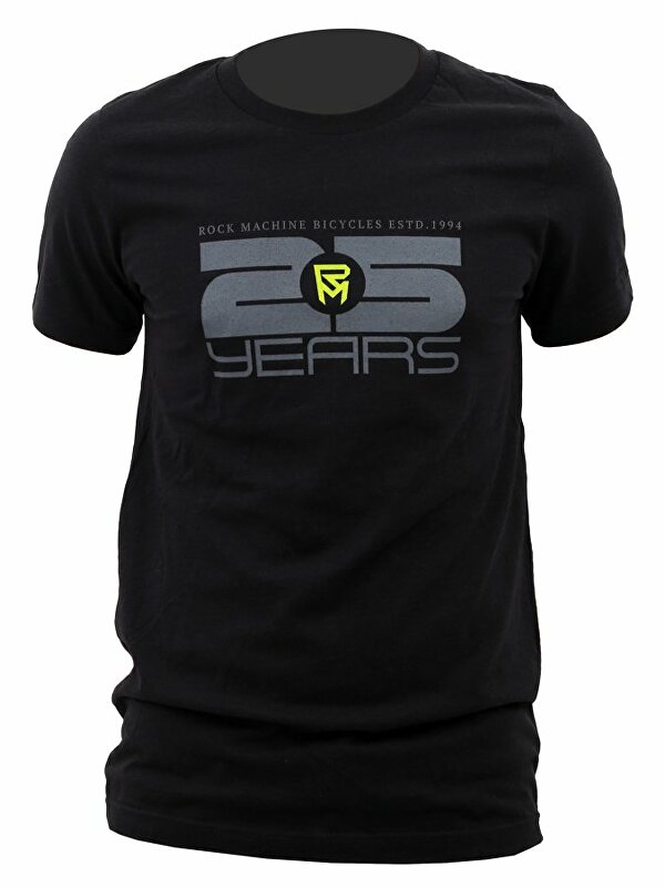 tričko ROCK MACHINE unisex černé vel. XXL logo 25th Anniversary