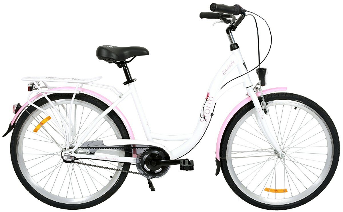 kolo STORM Stockholm 26" 3sp. 17" bílé / růžové